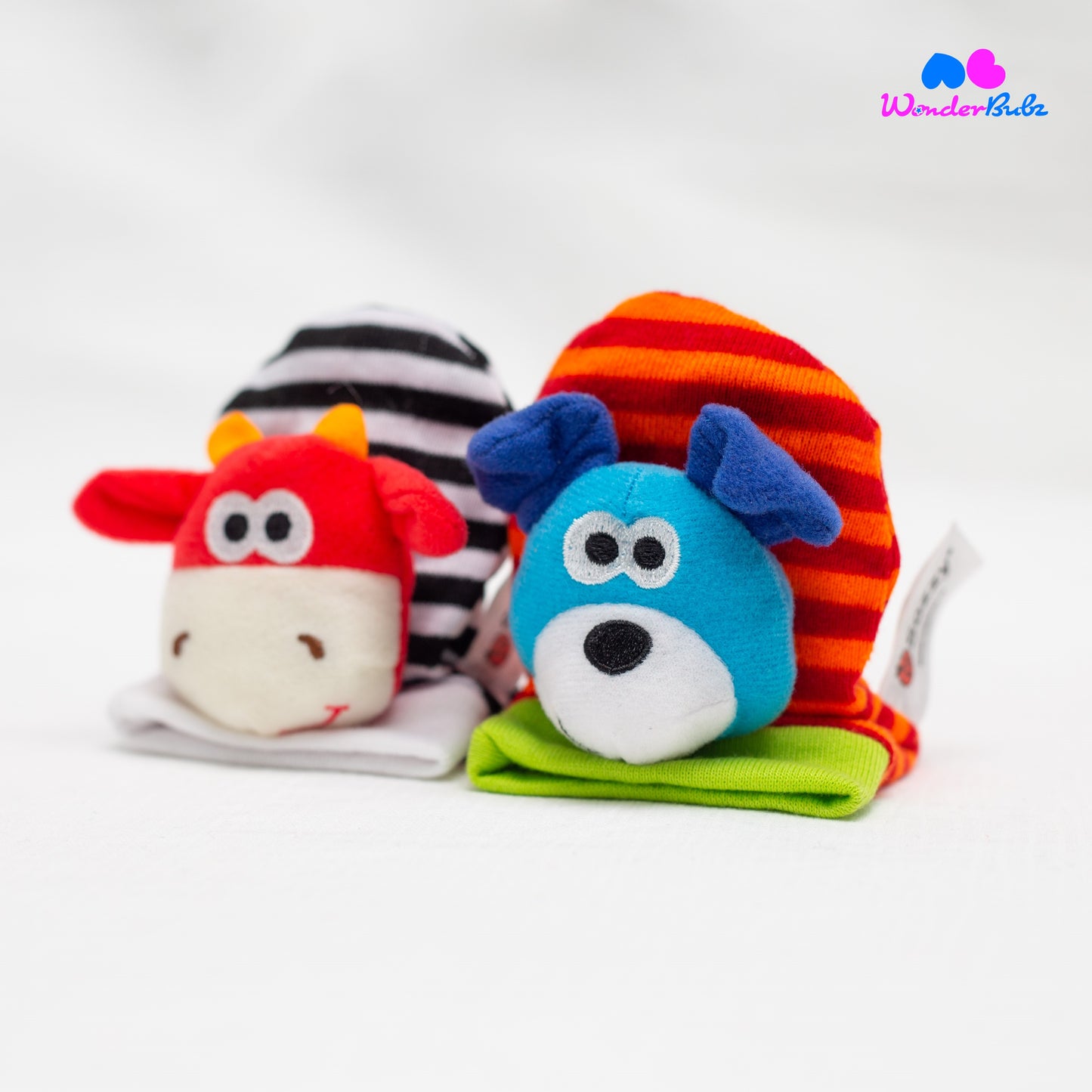 Sensory Rattle Toy Set- Cow Dog
