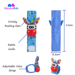 Sensory Sock & Wrist Rattle Set- Cow Dog